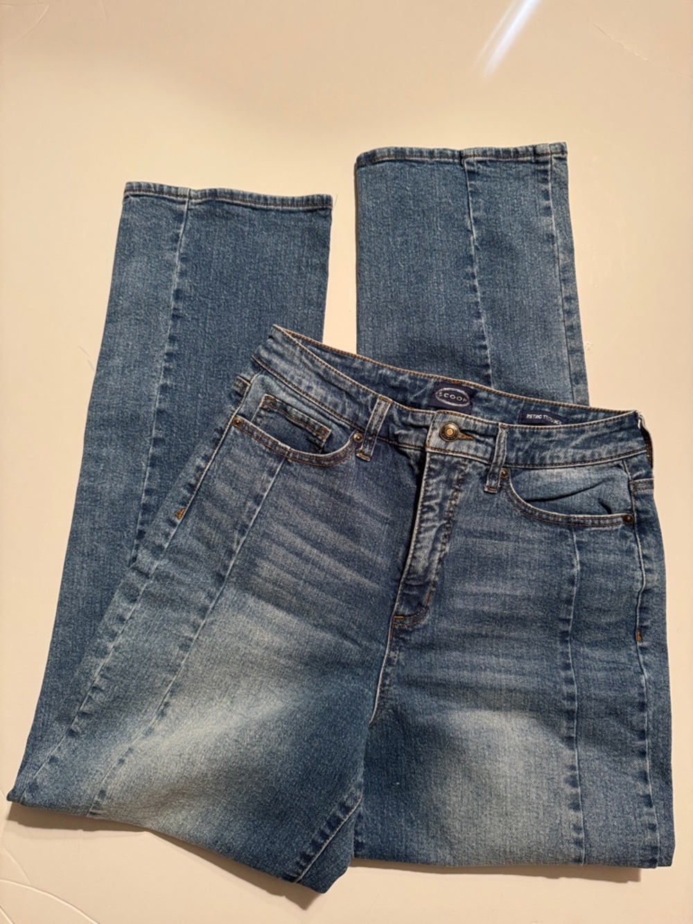 Scoop Retro Trouser Straight-Leg Women's Jeans Sz 8 -70’s Style